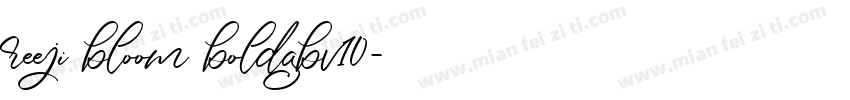 reeji bloom boldgbv10字体转换